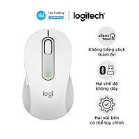 Chuột không dây bluetooth Logitech Signature M650 - Dành cho tay có kích cỡ từ nhỏ tới trung bình, Cuộn SmartWheel, giảm ồn, các nút bên có thể tùy chỉnh - Hàng chính hãng