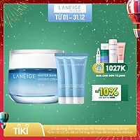 Bộ Kem Dưỡng Ẩm Cho Da Dầu Và Da Hỗn Hợp Laneige Water Bank Hydro Cream EX 50ml + 30ml