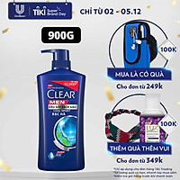 Dầu Gội Đầu cho nam 900g Clear Men Cool Sport Bạc hà đánh bay gàu, ngứa và vi khuẩn mát lạnh cực đỉnh suốt ngày dài