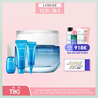 Bộ Kem Dưỡng Ẩm Cho Da Dầu Và Da Hỗn Hợp Laneige Water Bank Hydro Cream EX 50ml + 30ml