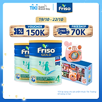Bộ 2 lon Sữa bột Friso Gold 4 1400g dành cho trẻ từ 2 - 6 tuổi + Tặng bộ đồng chơi máy giặt cho bé