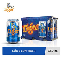 Lốc 6 Lon Tiger Thường (330ml / Lon)