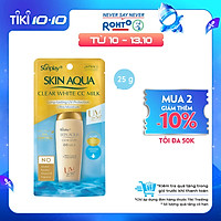 Sữa Chống Nắng Dưỡng Da Và Trang Điểm Nhẹ Sunplay Skin Aqua Clear White CC Milk SPF50+, PA++++ (25g)