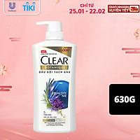 Dầu Gội đầu Clear Botanique 5 Tinh Dầu Cho Da Đầu Khô Với 3X Sức Mạnh Đánh Bay Gàu Nhờn Ngứa 630g