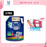 Nước giặt OMO Matic chuyên dụng Cửa Trước Bền Màu với tinh chất Lựu Tre 3.7kg
