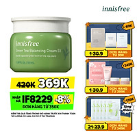 Kem dưỡng ẩm từ trà xanh đảo Jeju Innisfree Green Tea Balancing Cream EX 50ml - NEW