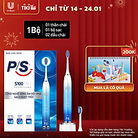 Bàn Chải Điện P/S S100 PRO - Công Nghệ Sóng Âm, Chải Sạch Mảng Bám Tới 10X - Xanh Ombre