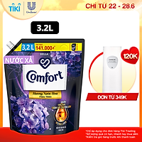 Nước Xả Làm Mềm Vải Comfort Chăm Sóc Chuyên Sâu Giữ Màu & Bền Vải Hương Bella Đậm Đặc Một Lần Xả 3.2L