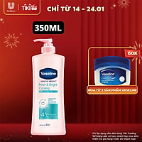 Sữa Dưỡng Thể 350Ml Vaseline Dưỡng Ẩm Sáng Da Fresh & Bright 10X Niacinamide Giúp Da Sáng Khỏe Mịn Căng Tinh Chất Menthol Mát Lạnh Như Tuyết Tan Trên Da