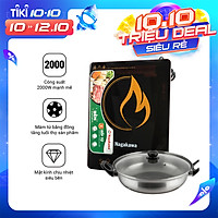 Bếp Từ Đơn Nagakawa NAG0704 (2000W) - Kèm Nồi Lẩu - Hàng Chính Hãng