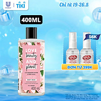 Sữa Tắm Love Beauty & Planet Majestic Glow Làm Sáng Da Dưỡng Ẩm Từ Thiên Nhiên 100% Tinh Dầu Hoa Hồng Bulgaria 400ML