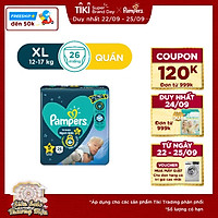 Tã quần Pampers ngủ ngon XL26/XXL22/L30