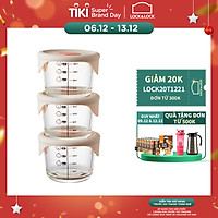 Hộp đựng thức ăn cho bé Lock&Lock có vạch chia 230ml x 3 hộp LLG508S3