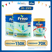 Bộ 2 Hộp Sữa Bột Friso Gold 4 1400g Dành Cho Trẻ Từ 2 - 6 Tuổi + Tặng Lon Sữa Friso Gold 4 380g