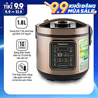 Nồi cơm điện tử giảm tinh bột Nagakawa NAG0120 (1.8L) - Hàng Chính Hãng