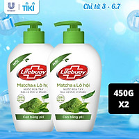Combo 2 Nước Rửa Tay Lifebuoy Cho Tay Làm Bếp Giúp Khử Mùi Khó Chịu Và Bảo Vệ Khỏi 99.9% Vi Khuẩn Trên Tay Chai 450g