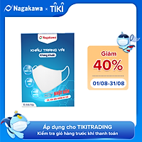Bộ 10 Khẩu Trang Vải Kháng Khuẩn 2 Lớp NAGAKAWA
