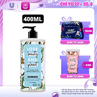 Sữa Dưỡng Thể 400Ml Love Beauty And Planet Chăm Da Mềm Mịn Luscious Hydration Với 100% Dừa Tươi Organic