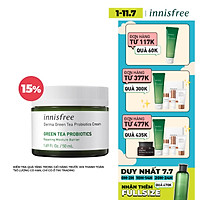 Kem Dưỡng Ẩm Phục Hồi Bảo Vệ Da Innisfree Derma Green Tea Probiotics Cream 50ml - 131172707