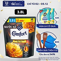 Nước Xả Làm Mềm Vải 3.8L Comfort Chăm Sóc Chuyên Sâu Giữ Màu & Bền Vải hương Sophia Đậm Đặc Một Lần Xả