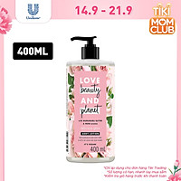 Sữa Dưỡng Thể Love Beauty And Planet Làm Sáng Da Delicious Glow Với 100% Tinh Dầu Hoa Hồng Bulgaria 400ml