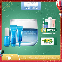 Bộ Kem Dưỡng Ẩm Cho Da Dầu Và Da Hỗn Hợp Laneige Water Bank Hydro Cream EX 50ml + 30ml