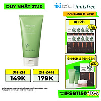 Sữa rửa mặt làm sạch từ trà xanh đảo Jeju Innisfree Green Tea Foam Cleanser 150g
