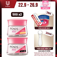 Bộ Đôi Kem Dưỡng Da Ngày Và Đêm Trắng Hồng Rạng Rỡ Pond's White Beauty (50g)