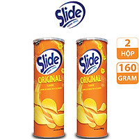 Combo 2 Bánh Lát Khoai Tây SLIDE Vị Tự Nhiên 2x160g