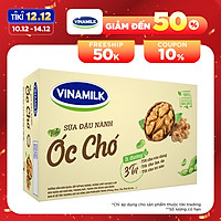 THÙNG SỮA ĐẬU NÀNH VINAMILK HẠT ÓC CHÓ -48 HỘP 180ML