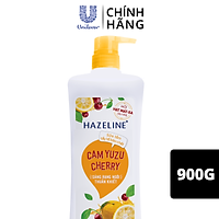Sữa Tắm Dưỡng Thể Thiên Nhiên Trắng Sáng Da Tẩy Tế Bào Chết Sạch Sâu Hazeline Cam Yuzu Cherry 900g