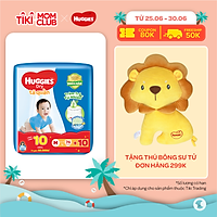 Tã Quần Huggies Dry Tràm Trà Tự Nhiên Gói Cực Đại M74 (74 miếng) + Tặng 10 miếng