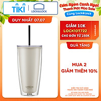 Ly nhựa 2 lớp LocknLock kèm ống hút HAP507 750ml
