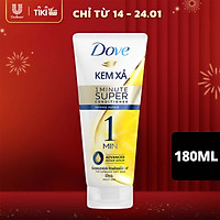 Kem xả 180ml Dove Phục Hồi Tóc 1 Phút Siêu Dưỡng Serum dưỡng tóc cao cấp, tinh dầu argan, dầu dừa Dưỡng tóc mềm mượt