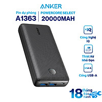 Pin Sạc Dự Phòng Anker PowerCore Select 20000mAh - A1363 - Hàng Chính Hãng