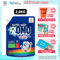 Nước giặt Túi 2.0kg OMO Matic Cho máy giặt cửa trước Cửa Trước Bền Màu Bền màu tinh chất Lựu Tre