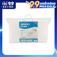 Gối Memory Foam 50D Hình Cong Lock&Lock HLW111 (50 x 30 cm) - Trắng