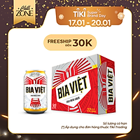 Thùng 12 lon Bia Việt 330ml