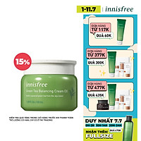 Kem dưỡng ẩm từ trà xanh đảo Jeju Innisfree Green Tea Balancing Cream EX 50ml - NEW