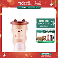 Ly nhựa 2 lớp LocknLock Animal 520ml