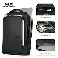 Ba Lô Túi Đeo Chống Trộm Chống Nước 2 Trong 1 Mark Ryden 20 - 35L MR9533_00 - Đen