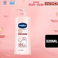 Sữa Dưỡng Thể 350Ml Vaseline Dưỡng Ẩm Sáng Da Perfect Youth Phức Hợp Pro-Retinol Kích Thích Sản Sinh Collagen Hoạt Chất Aha Cải Thiệt Nếp Nhăn