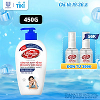 Nước Rửa Tay Lifebuoy Dưỡng Ẩm Bảo Vệ Khỏi 99.9% Vi Khuẩn Gây Bệnh Với Ion Bạc+ Hỗ Trợ Cùng Đề Kháng Da Tự Nhiên 450G