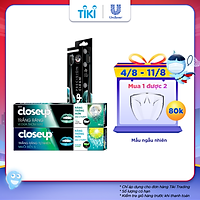 Bộ Sản Phẩm Close Up : Bộ 2 Kem Đánh Răng Close Up (Trắng Sáng Tự Nhiên + Trắng Răng Vị Muối) (180g x 2) + Bàn Chải Đánh Răng Close Up Precicion (màu ngẫu nhiên)