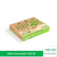 Thùng 48 Hộp Nuvi Sữa Chua Đào Táo Ép Hộp 110ml