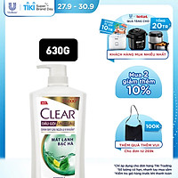 Dầu Gội đầu Sạch Gàu Clear Mát Lạnh Bạc Hà Đánh Bay Gàu Ngứa Vi Khuẩn 630g