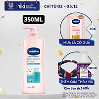 Sữa Dưỡng Thể 350Ml Vaseline Dưỡng Ẩm Sáng Da Fresh & Bright 10X Niacinamide Giúp Da Sáng Khỏe Mịn Căng Tinh Chất Menthol Mát Lạnh Như Tuyết Tan Trên Da