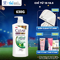Dầu Gội Clear Sạch Gàu Dầu Gội Sạch Gàu Mát Lạnh Bạc Hà 3X Sức Mạnh Đánh Bay Gàu, Ngứa, Vi Khuẩn 630g