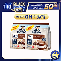 Combo 2 Thức Uống Yến Mạch Quaker 3in1 Vị Sô Cô La 420g