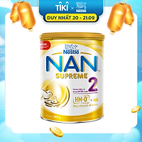Sản phẩm dinh dưỡng công thức Nestlé NAN SUPREME 2 lon 800g (CÔNG THỨC BỔ SUNG 2HM-O)